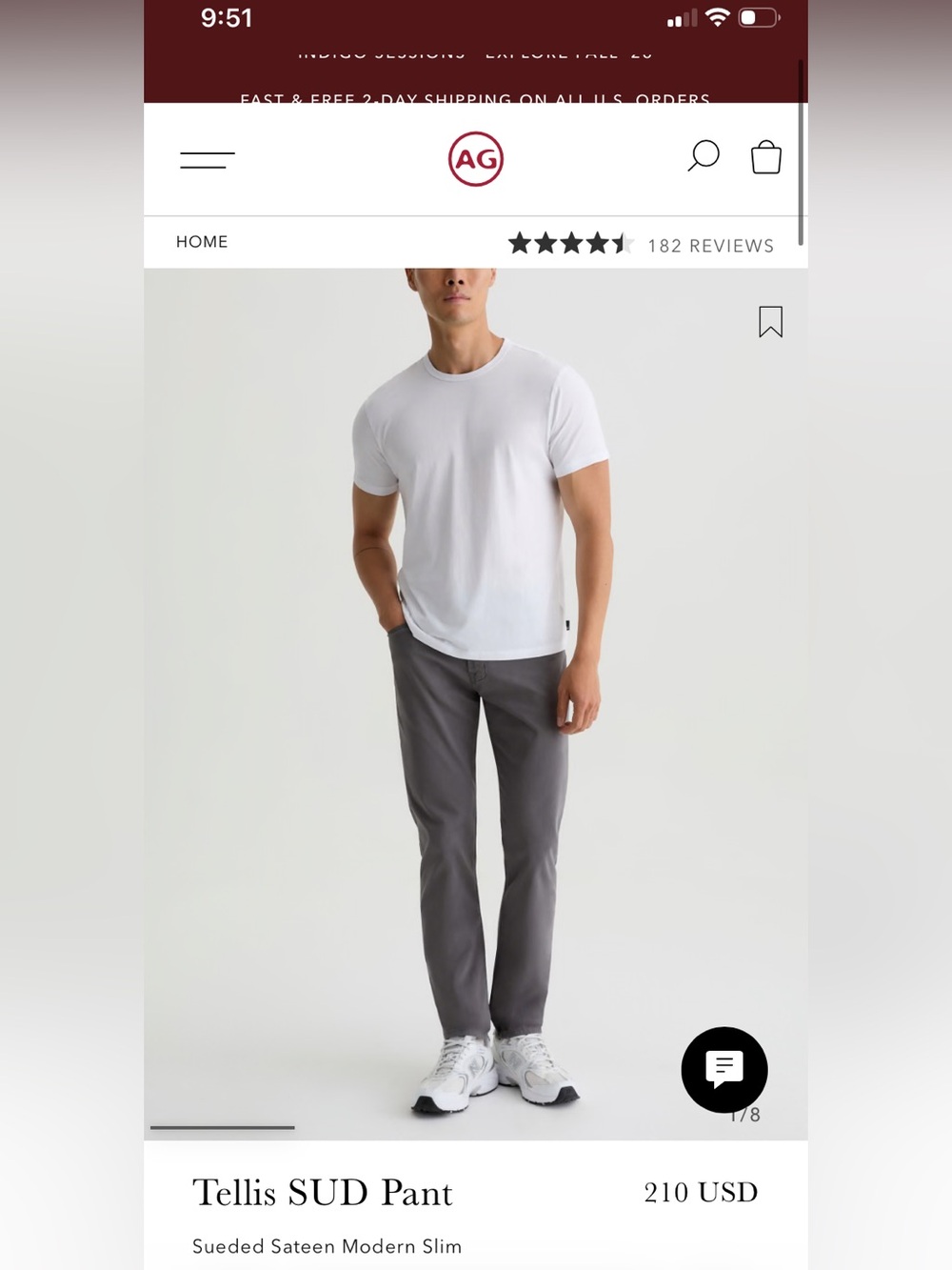 AG Tellis Pant